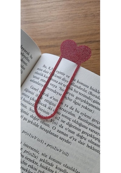 3d Baskı Kalp Kitap Ayracı 7'li Set