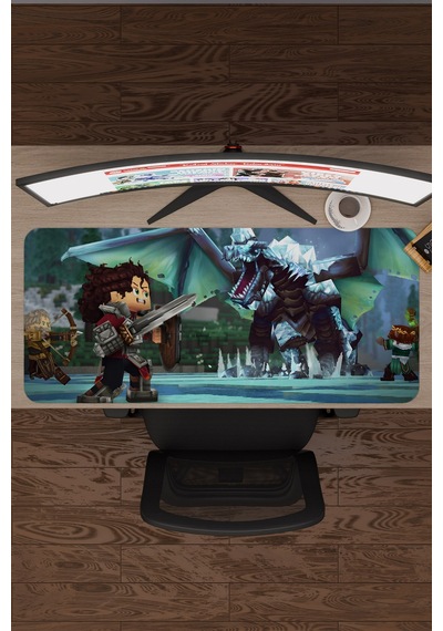 Hytale Kaymaz Dikişli Kauçuk Oyuncu Mousepad V3 - 90x40 Xxl Gaming Mouse Pad Fare Altlığı