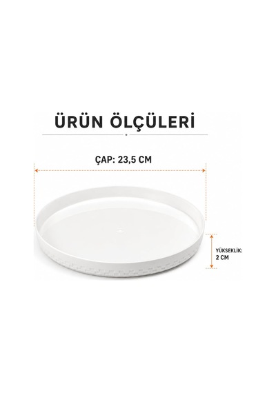 6 Lı Plastik Tabak Seti, 23,5 Cm Kırılmaz Ve Tekrar Kullanılabilir Servis Tabağı, Piknik Kamp Mangal Barbekü Parti Ve Günlük Kullanım İçin Hafif Tabak Çok Renkli