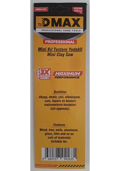 Dmax Mini Kıl Testere Yedekli Dmx4163 23,5 Cm