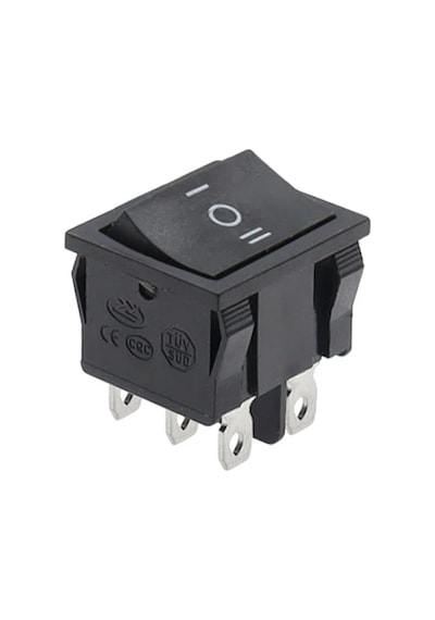 Ayt Ic-130 Orta Boy Işıksız On Off On Anahtar 6 Pin 3 Kademeli Aç Kapa Düğme Buton