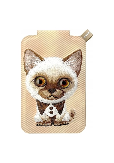 Magsafe Uyumlu 3d Gerçek Nakışlı Takip Eden Gözler Siyam Kedi Stand Kartlık - Big Eyes