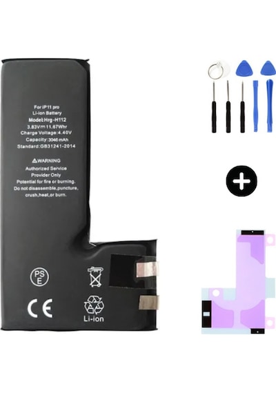 Apple Uyumlu iPhone 11 Pro  A Kalite Batarya Pil + Montaj Seti