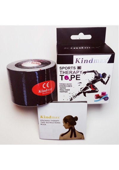 Kindmax Kinesiology Tape  Bandı Siyah 5 CM x 5 M
