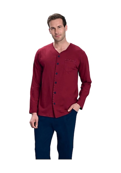 Over Sleep By Poleren Over Sleep 2159 Erkek Büyük Beden Kışlık Yuvarlak Yaka Pijama Takım Bordo Over Sleep By Poleren Over Sleep 2159 Erkek Büyük Beden Kışlık Yuvarlak Yaka Pijama Takım Bordo