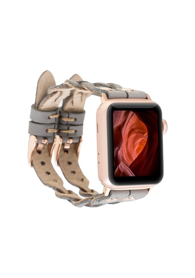 Apple Uyumlu Watch    Deri Kordon York Double Tour Rst9