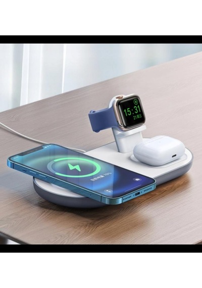 Mcdodo CH-7060 3 İn1 Manyetik 15 W Kablosuz Hızlı Şarj Dock Stand Beyaz