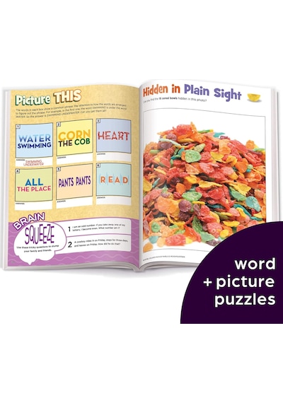 Ultimate Puzzle Challenge: 125+ Brain Puzzles For Kids, Hidden Pictures, Mazes, Sudoku, Word Searches, Logic Puzzles And More, Kids Activity Book For Super Solvers