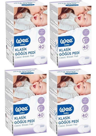 Wee Baby Klasik Göğüs Pedi (30+10 Lu) 160 Adet (4Pk*40)