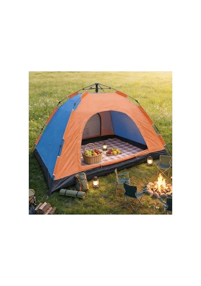 Buffer 10 Kişilik Otomatik Kurulum Kamp Çadırı Outdoor , Suya Dayanıklı Hızlı Kurulum Piknik Ve D Yeşil