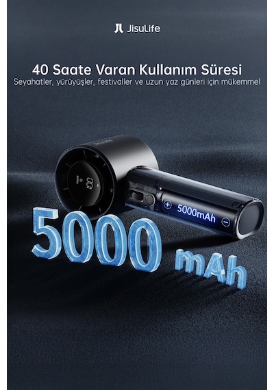 Handheld Fan Pro1 S Güçlü El Fanı 5000mah