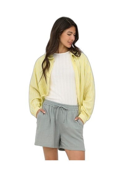 Only Onlthyra Ls Shırt Cs Wvn Kadın Sarı Gömlek - 15373333