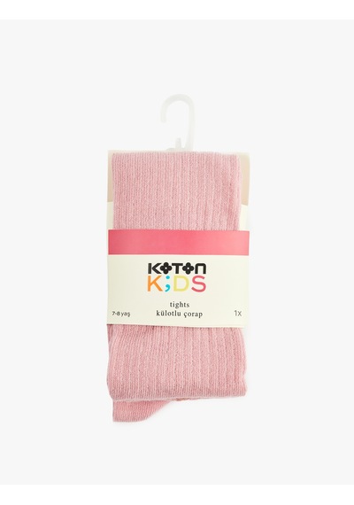 Koton Dokulu Külotlu Çorap Pembe 6wkg80100aa Gül