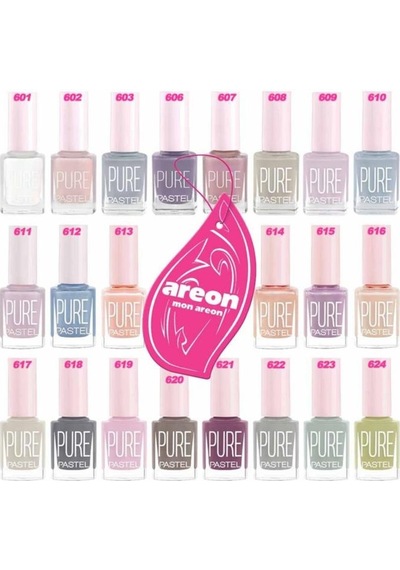 Pastel Pure Oje Full Set 22'li + Areon Araç Ve Oda Kokusu