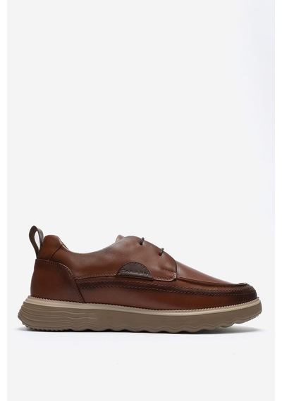 Dericlub Erkek Kalın Taban Comfort Casual Ayakkabı Gerçek Deri Cr 2896 Taba
