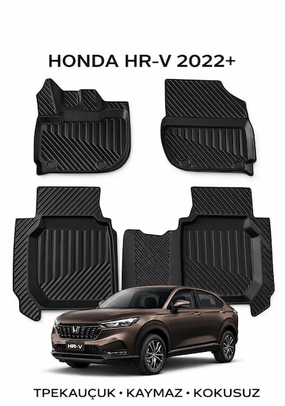 Honda Hr-v 2022+ Uyumlu 3d Oto Paspas Premium