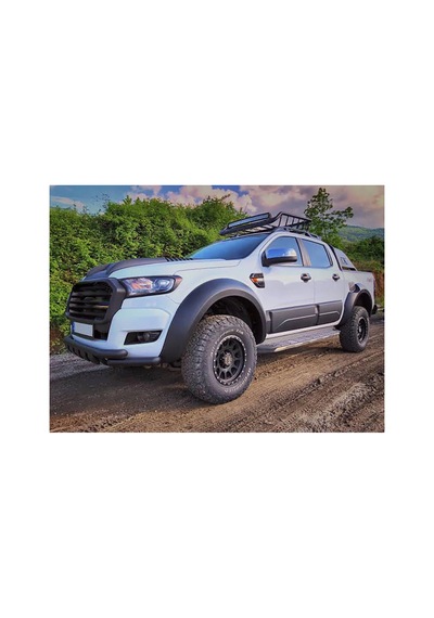 Ford Ranger T6 T7 T8 Jumbo Çamurluk Dodik Seti Düz Model Mat Siyah