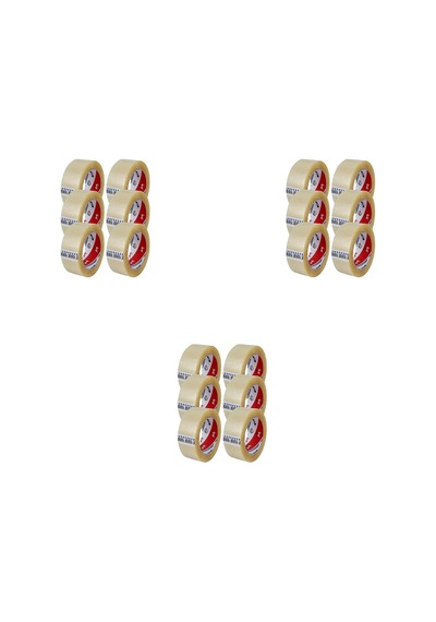Tr Ve-ge Bant Şeffaf Koli Bandı / 45 Mm X 100 Metre / 6'li 3 Paket - 18 Rulo Diğer
