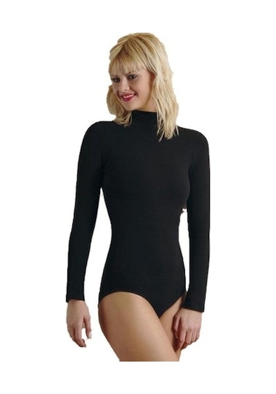 Anıt Bayan Balıkçı Yaka Uzunkollu Çıtçıtlı Body 4055