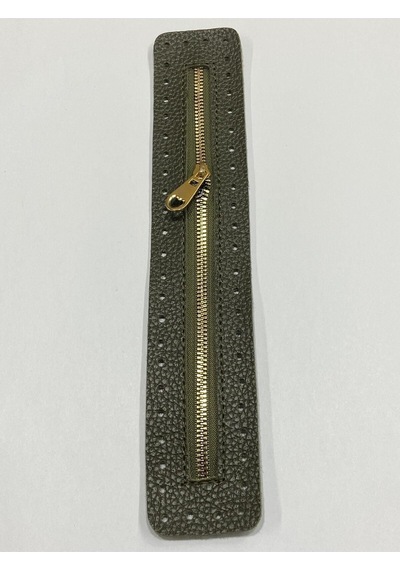 Karantuhafiye Derili Fermuar / Çanta Fermuarı / Kapak Fermuar 30 Cm Haki Haki
