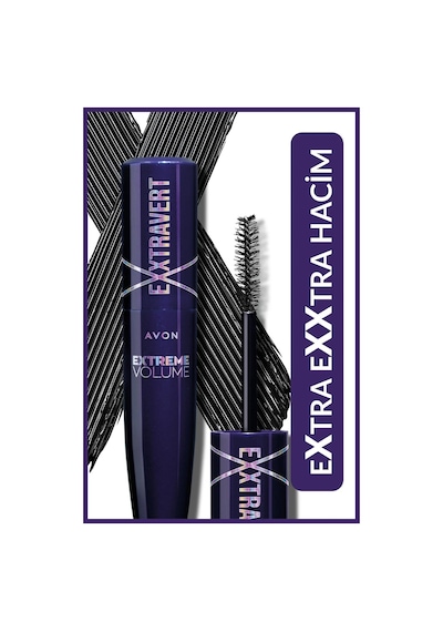 Avon Exxtravert Ekstra Hacim Veren Maskara Blackest Black