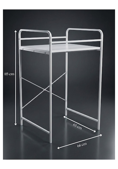 Reyo Falez 2 Katlı Çamaşır Makinesi Üstü Dolap Metal Banyo Organizeri Çok Amaçlı Raf - Beyaz 261 Reyo Falez 2 Katlı Çamaşır Makinesi Üstü Dolap Metal Banyo Organizeri Çok Amaçlı Raf - Beyaz 261