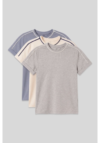 Standart Fit O Yaka 3lü Paket Koyu Mavi-ekru-gri Melanj Kız Çocuk T-shirt - 75177 G1 Melanj-ekru-koyu Mavi Standart Fit O Yaka 3lü Paket Koyu Mavi-ekru-gri Melanj Kız Çocuk T-shirt - 75177 G1 Melanj-ekru-koyu Mavi