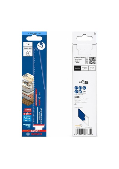 Bosch Expert S 1169 Xhm Metal Gömülü Ahşap İçin Panter Testere 1'li 2608902341