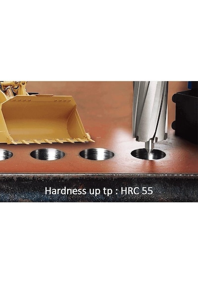 3Keego 22 x 25 mm TİAIN TCT Manyetik Ray ve Hardox Delme Ucu HCR 25T