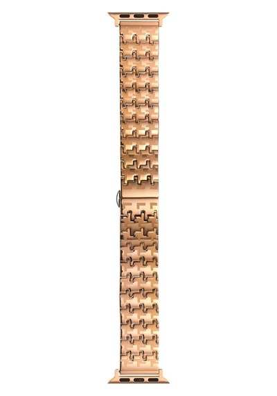 Apple Watch 7 41mm Uyumlu Metal Kordon Krd-86 - Gold - T27611