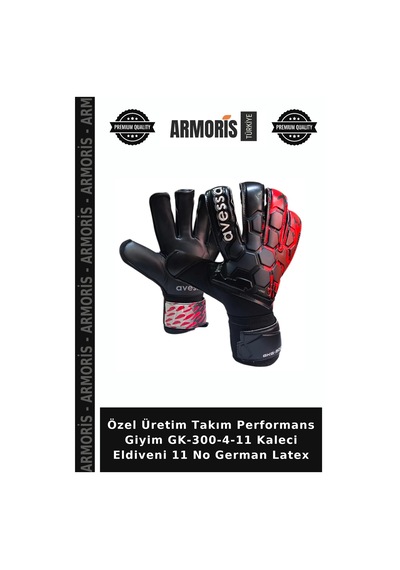 Özel Üretim Takım Performans Giyim Gk-300-4-11 Kaleci Eldiveni 11 No German Latex Çok Renkli