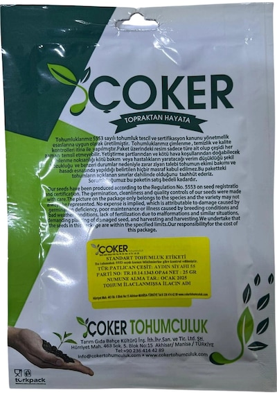 Çoker Aydın Siyah Patlıcan Tohumu 25 Gr