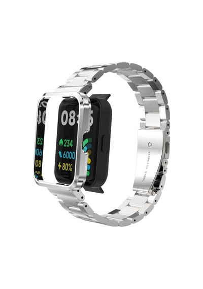 Xiaomi Redmi Watch 2 Lite Uyumlu Krd-60 Metal Frm Kordon Siyah