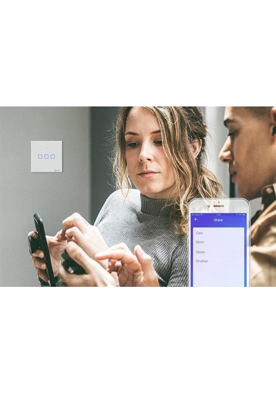 Tx-t0eu2c-akıllı Ev Wi-fi Işık Anahtarı Google Home-alexa Yeni Versiyon 0