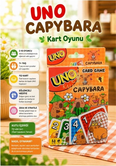 Kalemhane Uno Capybara Kart Oyunu