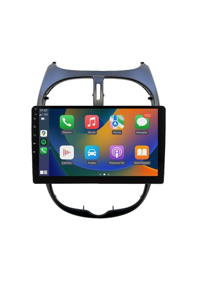 Peugeot 206 Android Multimedya Sistemi 2006-2011 Crv-4427xd