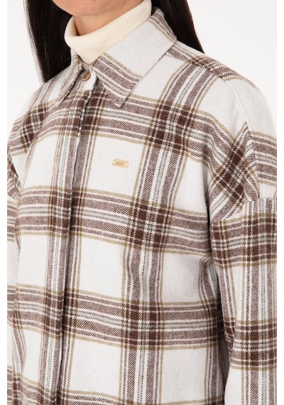 U.s. Polo Assn. Kadın Haki Gömlek Desenli 50316698-vr027 Hakı