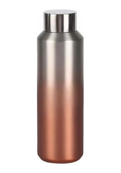 Çelik İçli Termos 600 Ml Turuncu-gri Skm013 01