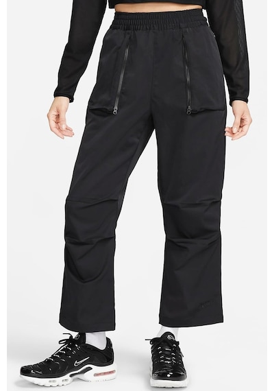 Nike Sportswear Dri Fit Tech Pack Mid Rise Woven Pant Kadın Dokuma Eşofman Altı Siyah Siyah