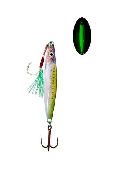 S.f. Sardalya 34g -71mm - Sahte Yem Kaşık Rapala-levrek, Palamut, Lüfer, Çinekop, Turna Için En Iyi Glow Jig Yem