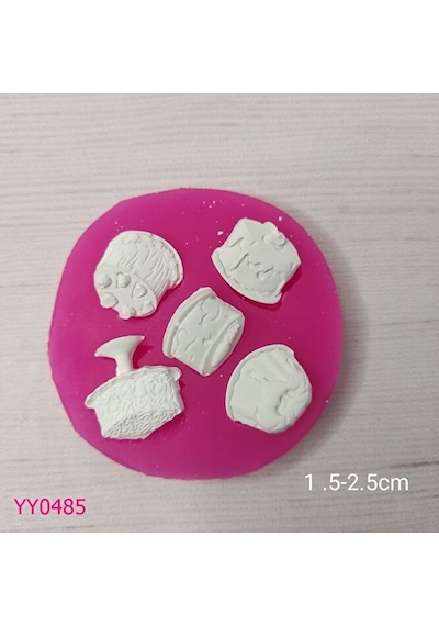 Yy0485 Mini Kek Pasta Görünümlü Silikon Kalıp