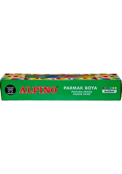 Alpino 6 Renk Parmak Boyası 6x25ml