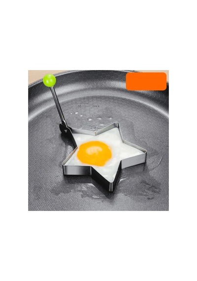 Metalik Yıldız Şeklinde Metal Omlet Yumurta Ve Krep Kalıpları 19 x 7 CM
