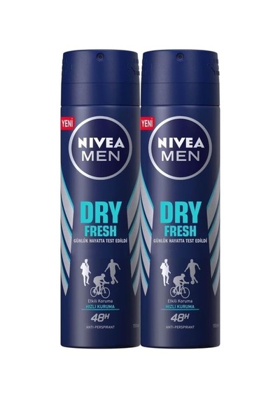 Dry Fresh Erkek Sprey Deodorant 150ml 2'li Avantaj Paketi