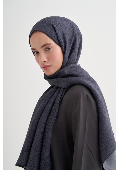 Carell Elenora Monogram Floş Şal Füme Çok Renkli