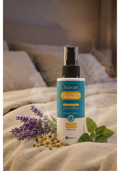 Bidoze Huzur & Relax Parfümü 100 Ml. Sakinleştirici Uyku Ve Yastık Spreyi Abundance Prosperity