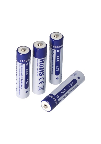 4x Aaa 1.5v 1100mwh Tipik Olarak 700mah Lityum İyon Pil, Yalnızca Özel Bir Şarj Cihazıyla Şarj Edilebilir