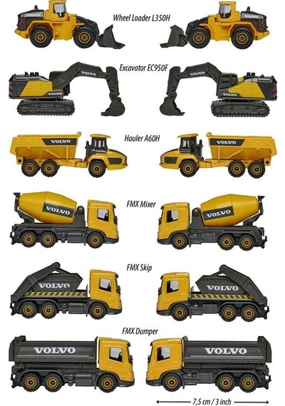 8503100000 Volvo Construction Premium 6-asst Çok Renkli