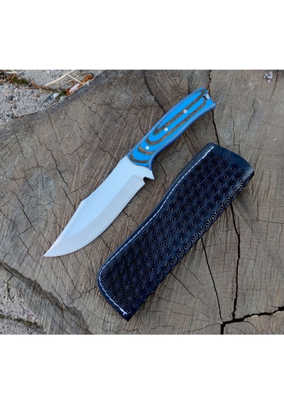 Av Bıçağı Bushcraft Avcı Bıçağı Kamp Bıçağı El Yapımı Hg-Bp08 Mavi