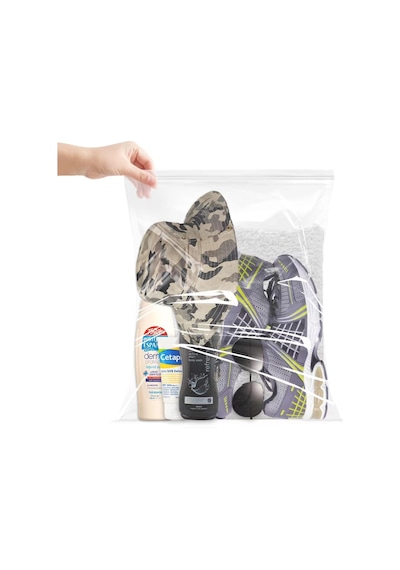 Fermuarlı Saklama Torbaları, 12'li Paket, 3,5 Galon Yeniden Kapatılabilir Plastik Saklama Torbaları, Yiyecek, Giyim, Diğer